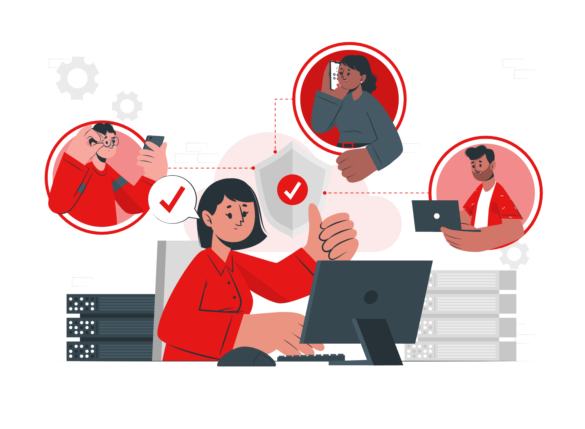 Ilustracion de modalidades tecnologicas