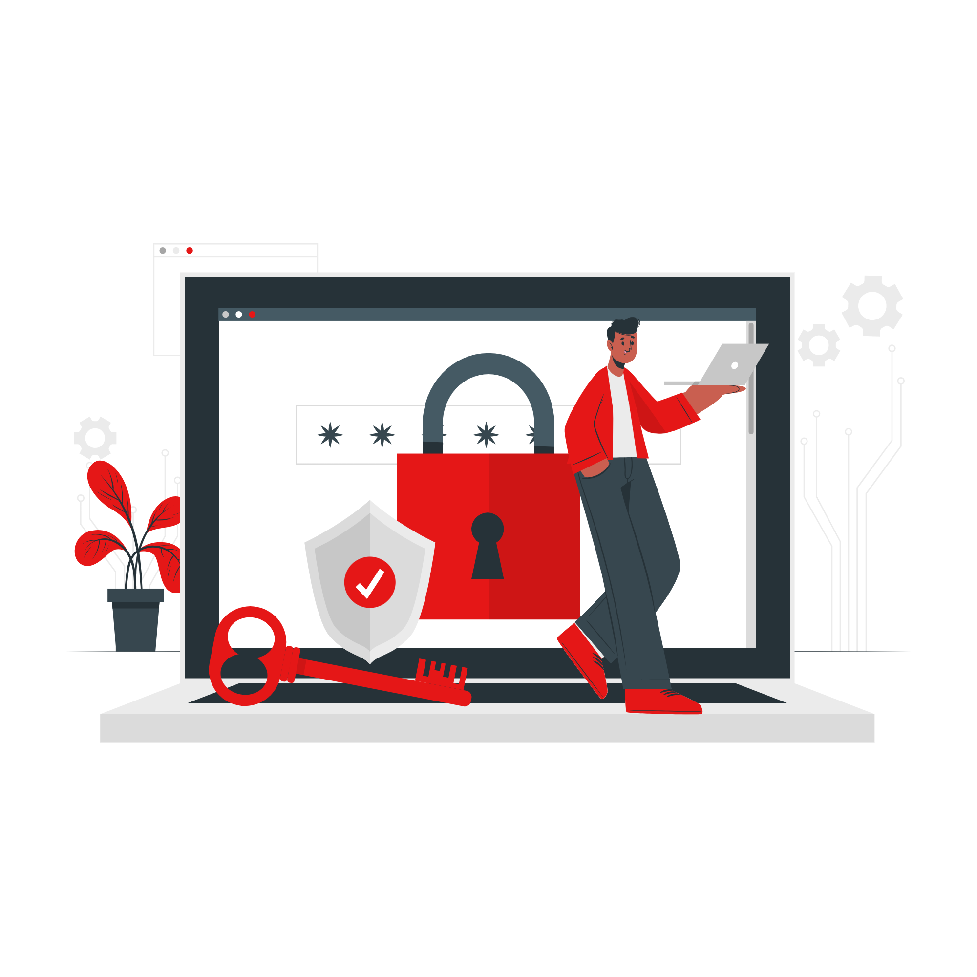 Ilustracion de proteccion de datos