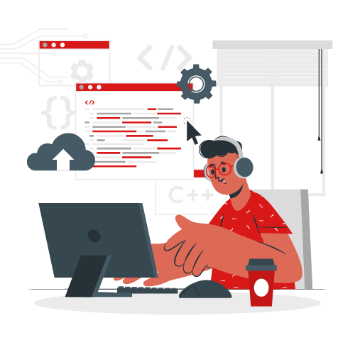 Ilustracion de gestion de proyectos PMO